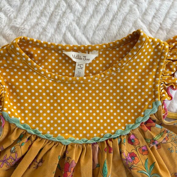 Matilda Jane Girls Stand Tall Be Sweet Dress - Size 4 - Picture 5 of 6